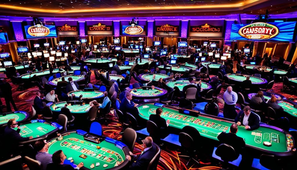 Permainan live casino multi-table